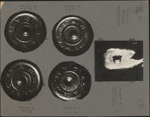 Photograph Album of firing pin on the Nicola Sacco pistol