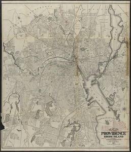 Map of the City of Providence, Rhode Island