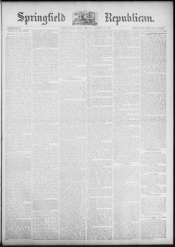 Springfield Weekly Republican - Digital Commonwealth