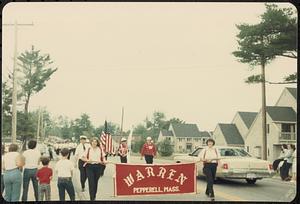 Warren Company, Pepperell, on parade