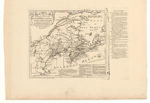 A map, exhibiting a view of the English rights, relative to the ancient limits of Acadia; as supported by express & incontestable authorities, in opposition to that of y.e French