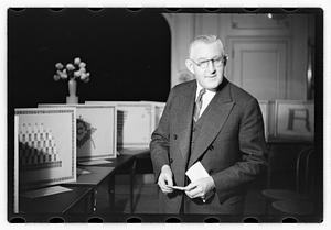 Ernest D. Chase pres., birthday card of stamps