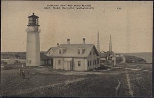Highland Light and radio beacon, North Truro, Cape Cod, Massachusetts