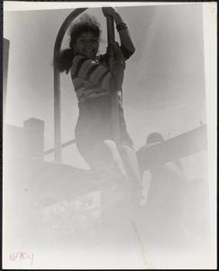 Nancy on the playground