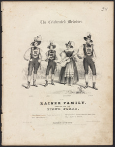 The celebrated melodies of the Rainer family, adapted for the piano forte.