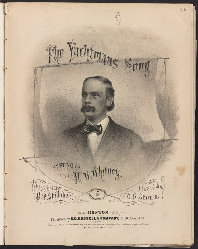 The yachtmans song, as sung by M. W. Whitney