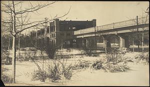 View of Boston's elevated railroad