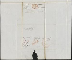 Allen Gilman to George Coffin, 13 November 1833