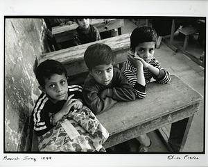 Basrah Iraq, Classroom, Boys, Center for the Internally Displaced, 1999