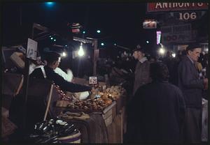 Night scene of market