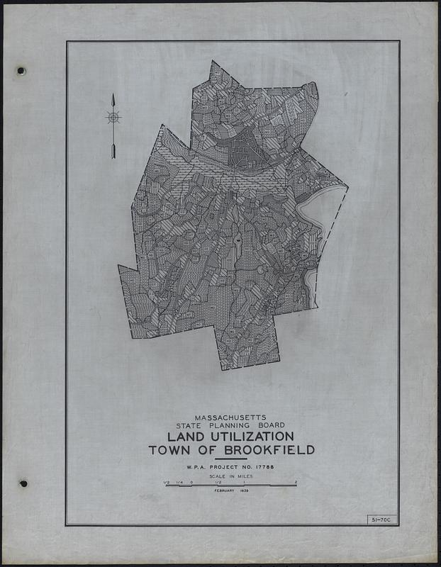Land Utilization Town of Brookfield Digital Commonwealth