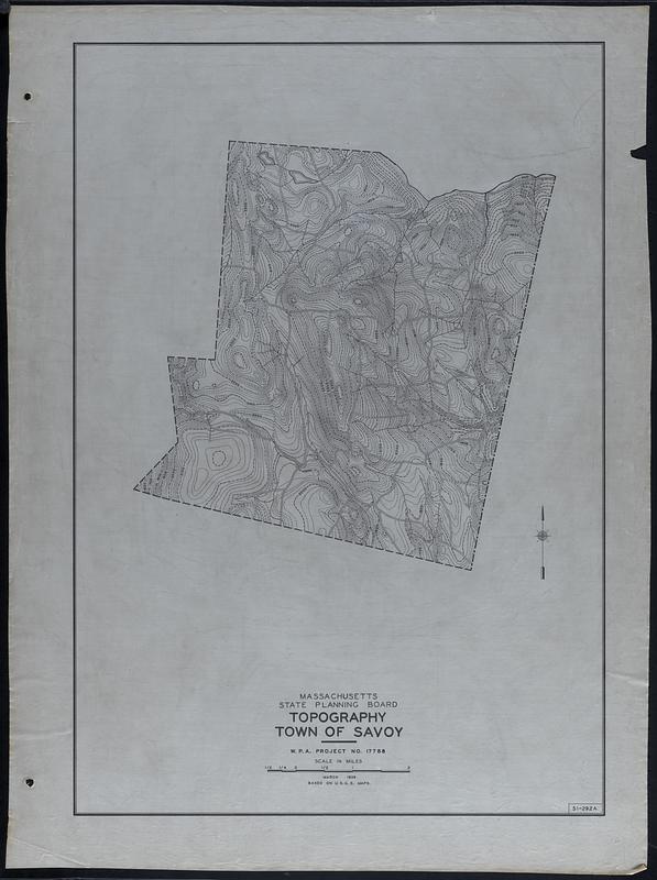 Topography Town of Savoy Digital Commonwealth