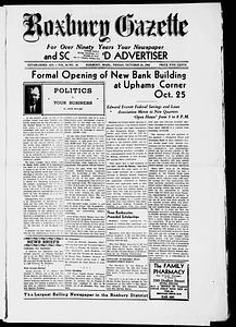 Roxbury Gazette and South End Advertiser, October 24, 1952