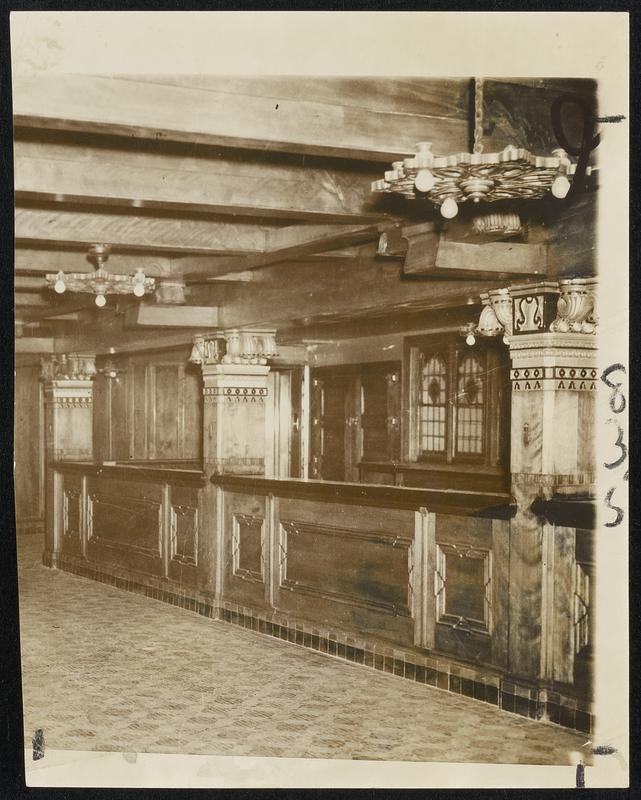 The original bar which still holds its place in the hearts of those who partook of its hospitality in the old days when the Copley Square Hotel was a meeting place for convivial souls is soon to be renovated and restored to its own Boston social life. The bar will be retained in its original form, but dressed up a bit for its reopening.