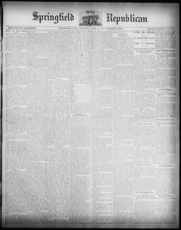Springfield Weekly Republican - Digital Commonwealth