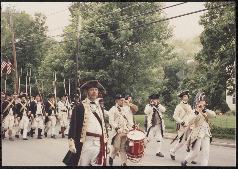 2d Mass. Regiment, Capt. Bradford Chetusynd commanding, Fourth of July parade