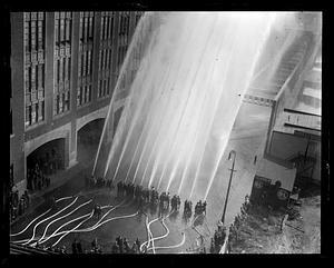 High pressure test, Northern Ave., at Fort Point Channel