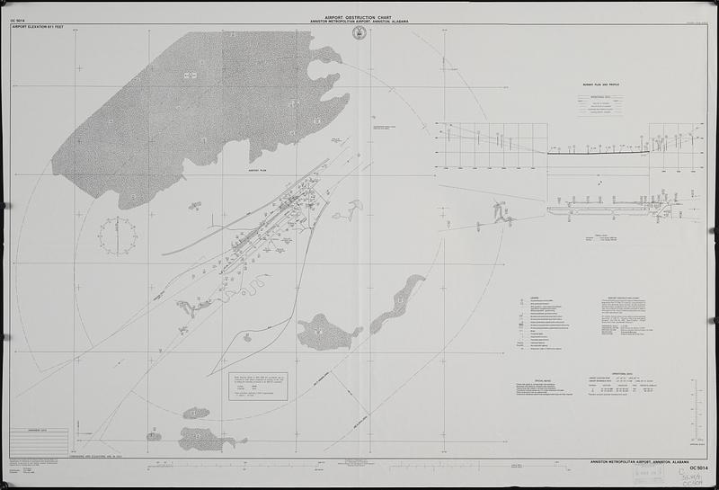 Airport obstruction chart, OC 5014, Anniston Metropolitan Airport, Anniston, Alabama