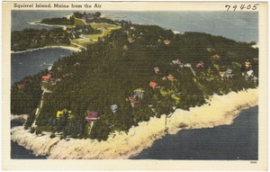 Squirrel Island, Maine from the air