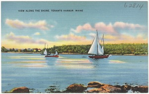 View along the shore, Tenants Harbor, Maine