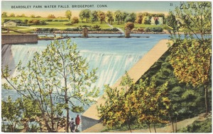 Beardsley Park Water Falls, Bridgeport, Conn.