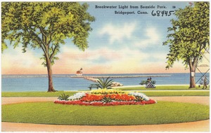 Breakwater Light from Seaside Park, Bridgeport, Conn.