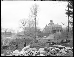 Sudbury Reservoir, Section A, land west of Burnett Road, just south of pines, from the east in Burnett Road, Southborough, Mass., Nov. 26, 1897