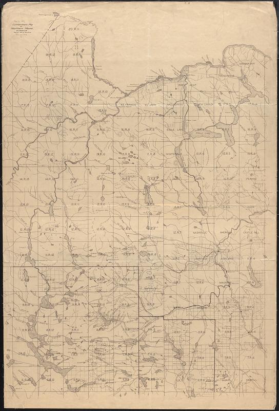 Lumberman's map of northern Maine