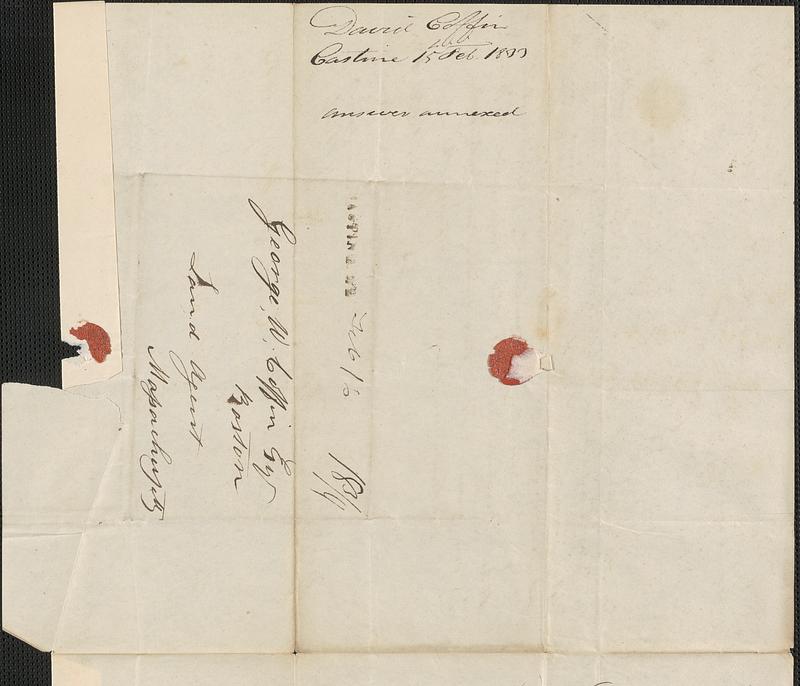 David Coffin to George Coffin, 15 February 1833 - Digital Commonwealth