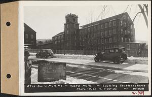 Otis Co., Ware Mills, Mill #1, looking southeasterly, Ware, Mass., Jan. 30, 1936