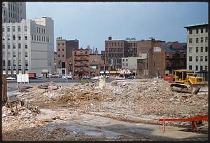 Demolished area of Beacon Hill, Boston