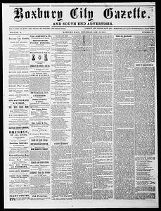 Roxbury City Gazette and South End Advertiser, October 26, 1865