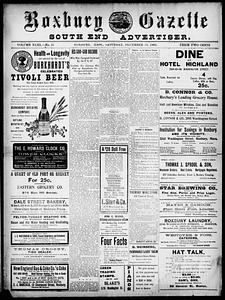 Roxbury Gazette and South End Advertiser, December 19, 1903