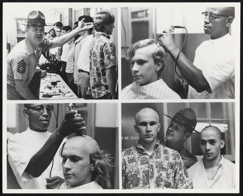 Short Story. Any ex-Marine will be able to supply the words coming out of Gunnery Sgt. Forrest Rubinstein's mouth as he spots the long hair of Pvt. Daniel J. Ronanoski of Florida, N.Y., in the line of new recruits at the Marine Corps Recruit Depot at Parris Island, S.C. As drill instructor of Ronanoski's platoon, Rubinstein has a few more comments after the recruit has gone through the barber's hands and come out cropped closely -- like all the new Marines.