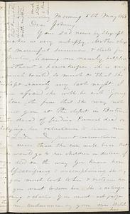 Letter from Zadoc Long to John D. Long, May 5, 1868