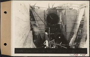 Contract No. 14, East Portion, Wachusett-Coldbrook Tunnel, West Boylston, Holden, Rutland, outlets in outlet shaft lining, Shaft 1, West Boylston, Mass., May 5, 1930