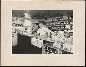 R. Mosher Swift in his package store