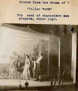 Four unidentified actors in scene from the play "Valley Farm," South Yarmouth, Mass.