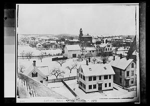 View from rooftop on Washington St. looking east, southeast