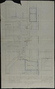 Full-scale drawing of windows, sacristy, and office