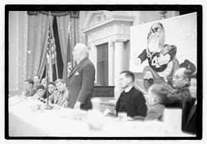 Boston Park Department function, Boston Parks Commissioner William Long standing