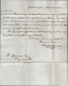 Alexander Abell to Ephraim Spooner (1804-1887) Dec. 20 1843