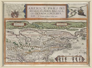 Americae pars Borealis, Florida, Baccalaos, Canada, Corterealis