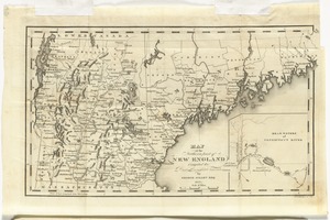 Map of the northern part of New England