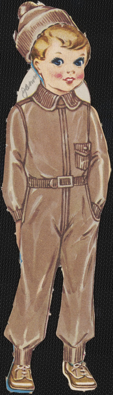 Jimmy Paper Jimmy paper doll in outfits - Digital Commonwealth