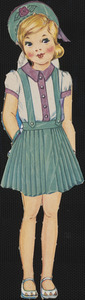 Barbara paper doll in outfits