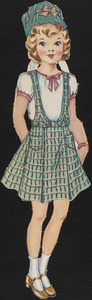 Patsy paper doll in outfits