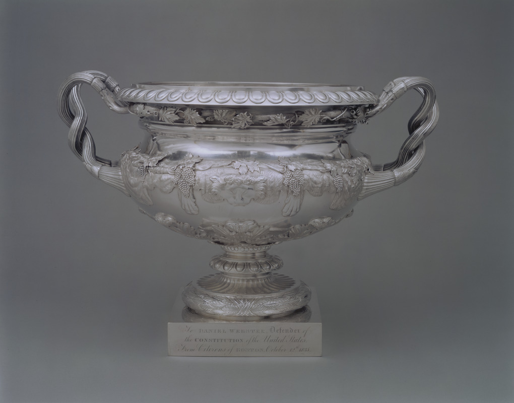 Presentation vase in silver honoring Daniel Webster