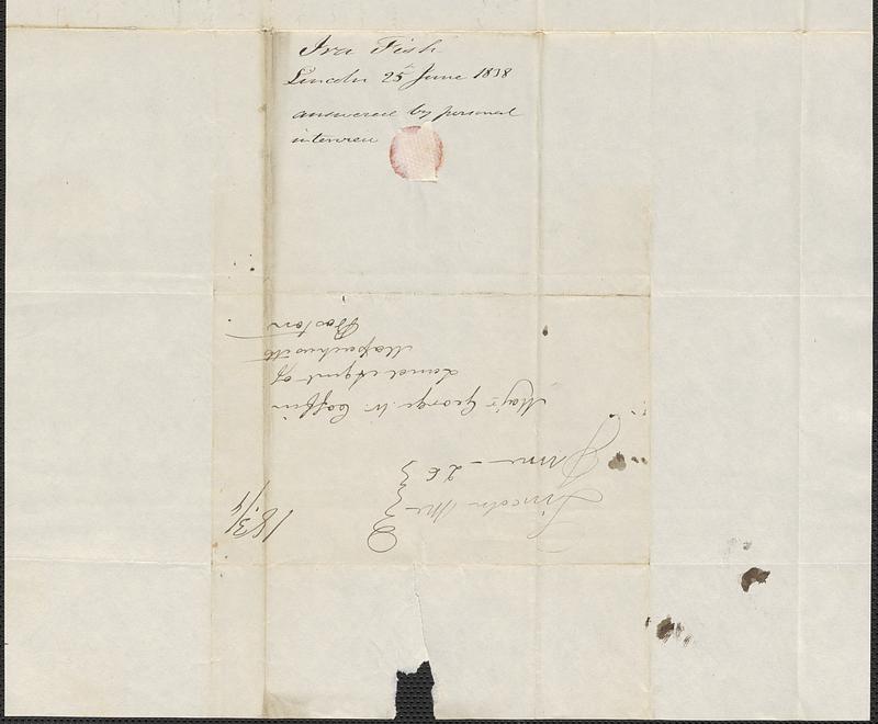 Ira Fish to George Coffin, 25 June 1838 - Digital Commonwealth