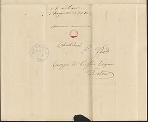Abner Coburn to George Coffin, 28 February 1840